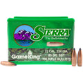 Sierra Bullets GameKing .224 65 Grain Spitzer Boat Tail Bullet (100 Rounds)