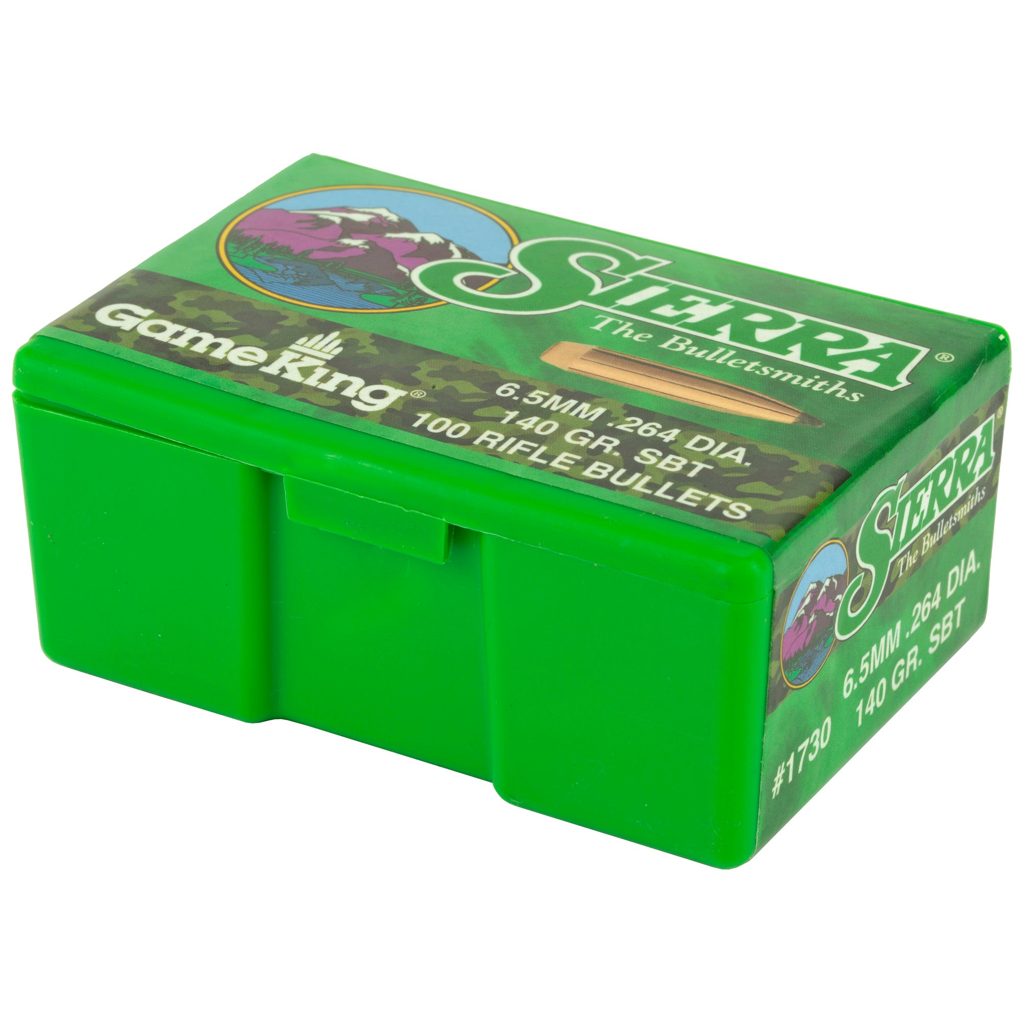 Sierra Bullets GameKing .264 140 Grain Spitzer Boat Tail Bullet - 100 Count