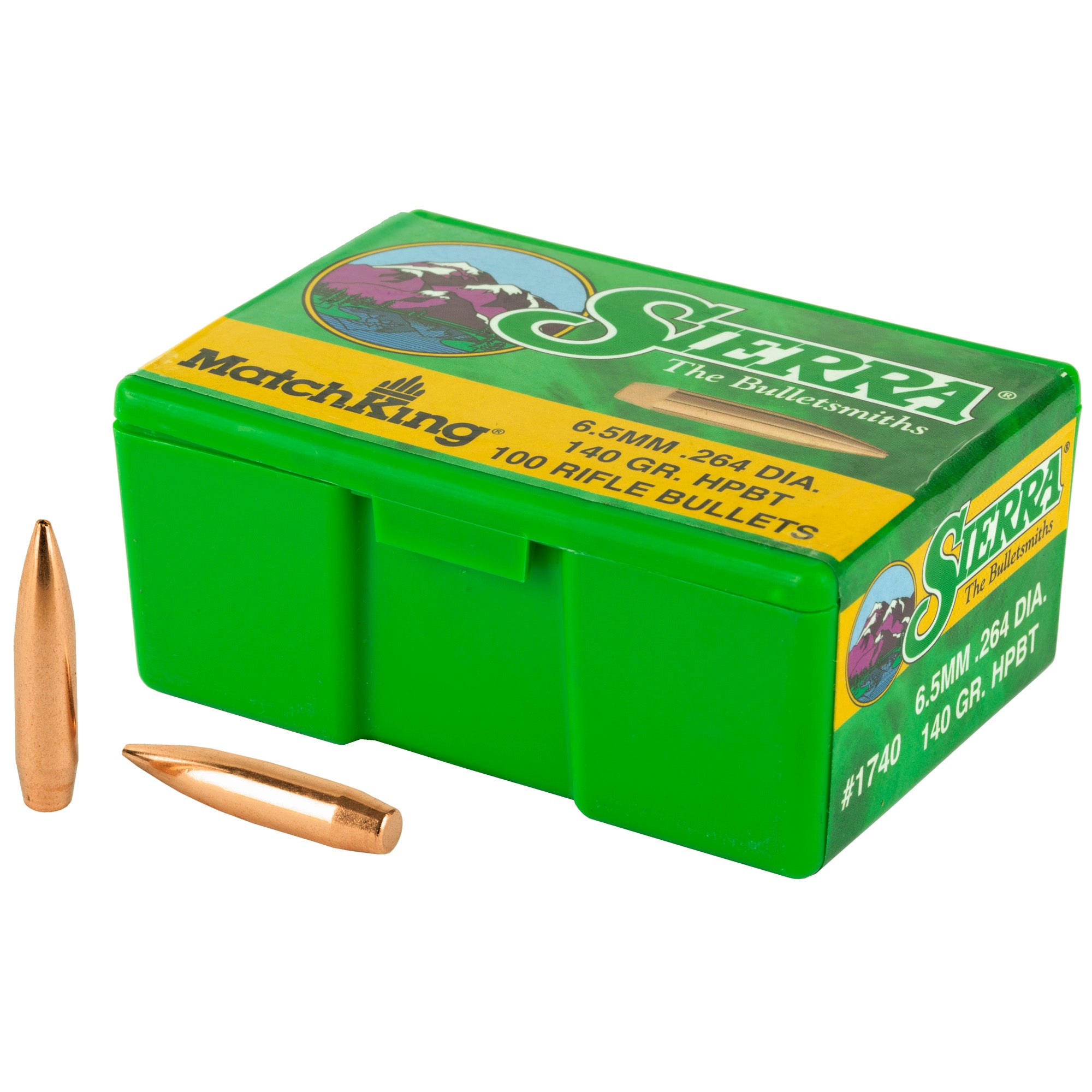 Sierra Bullets MatchKing .264 140-Grain Boat Tail Hollow Point - 100 Rounds