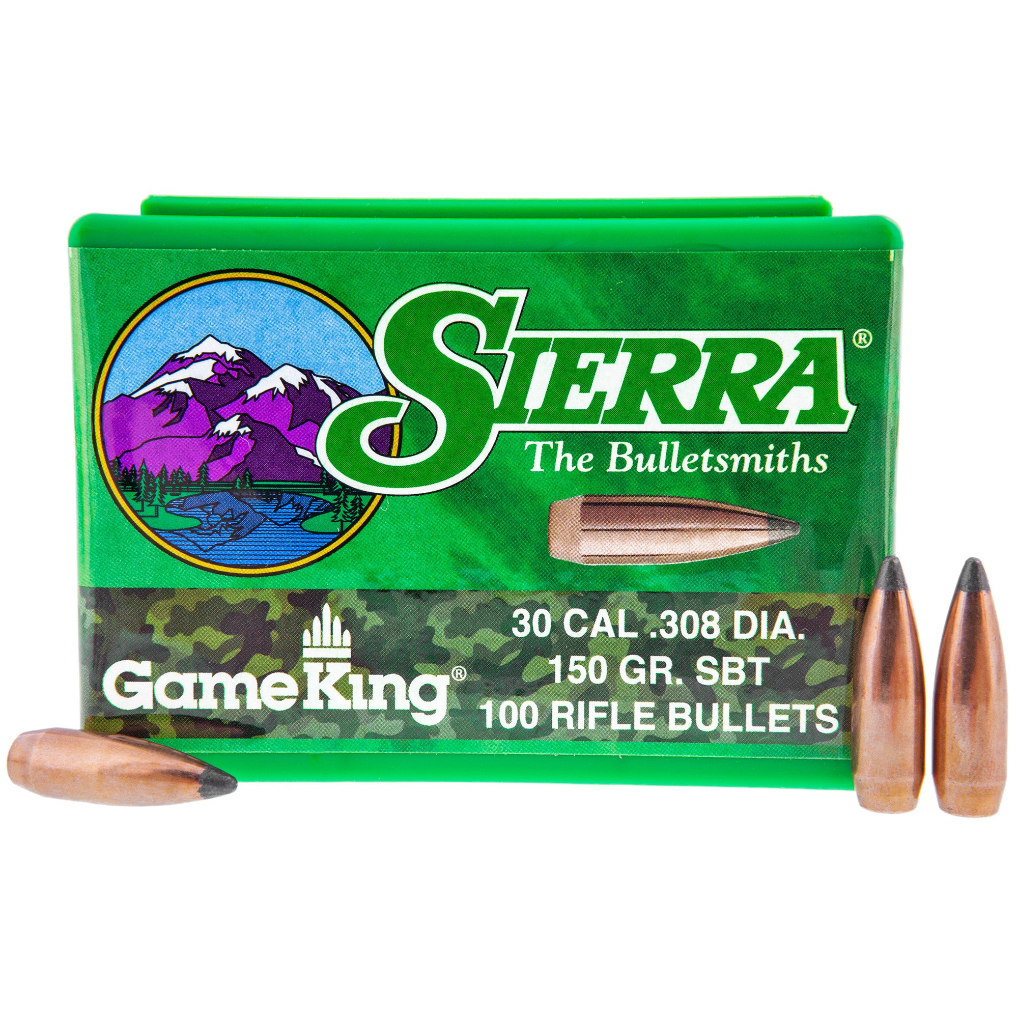Sierra Bullets GameKing .308 150-Grain Spitzer Boat Tail Bullet (100 Count)