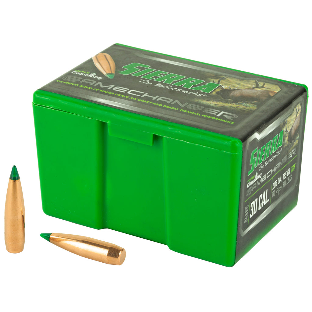 Sierra Bullets Tipped GameKing .308 165-Grain Ballistic Tip – 100 Rounds