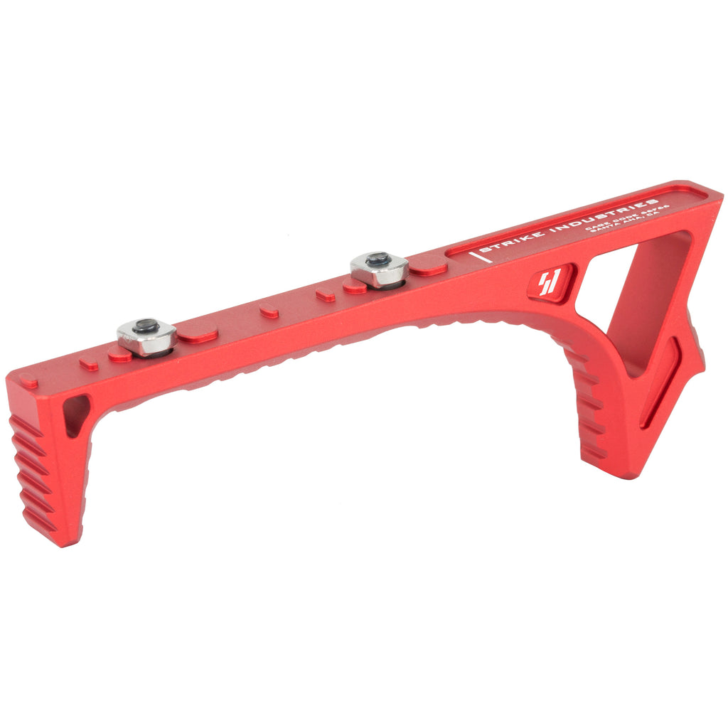 Strike Industries Link Curved Foregrip Red – M-LOK and Keymod Compatible Tactical Grip