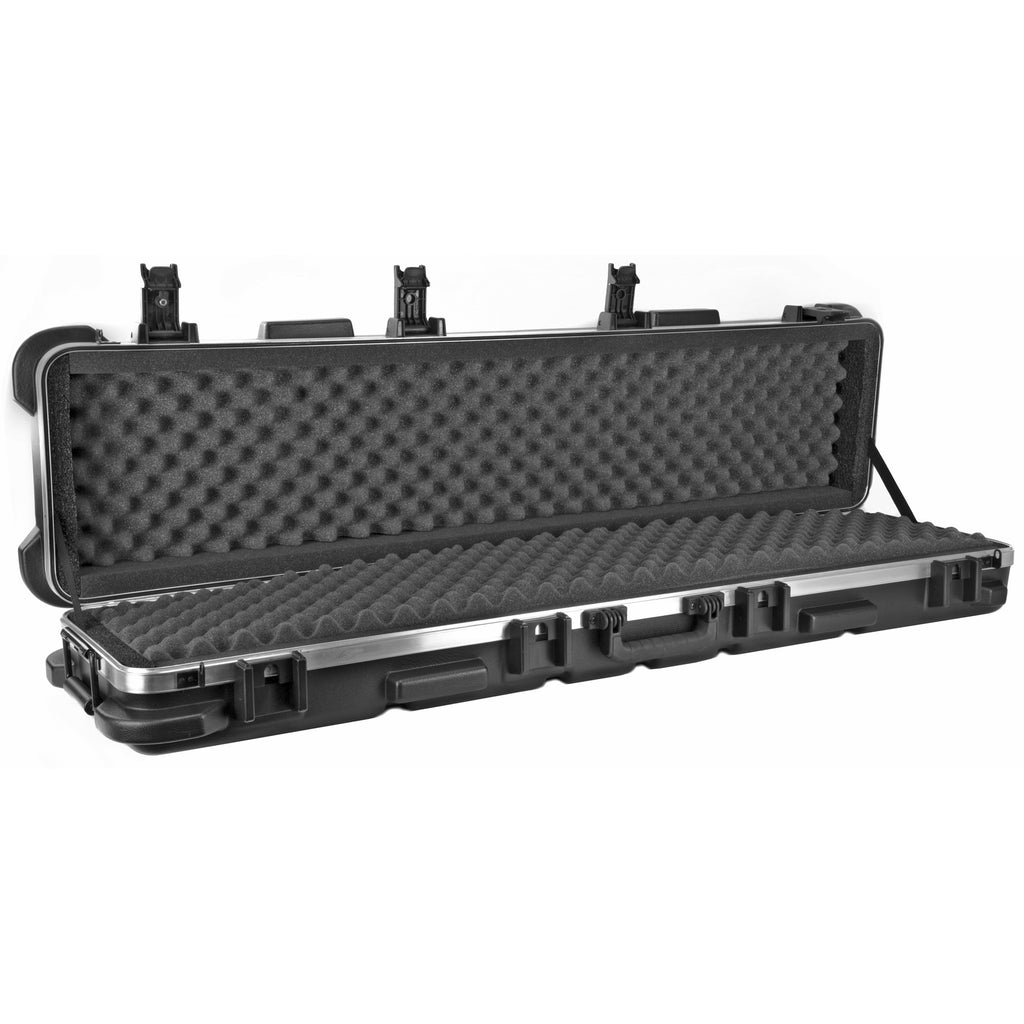 SKB Sports 2SKB-5009 Double Rifle Case with Wheels - Black, 50 x 9.5 x 6 Inches