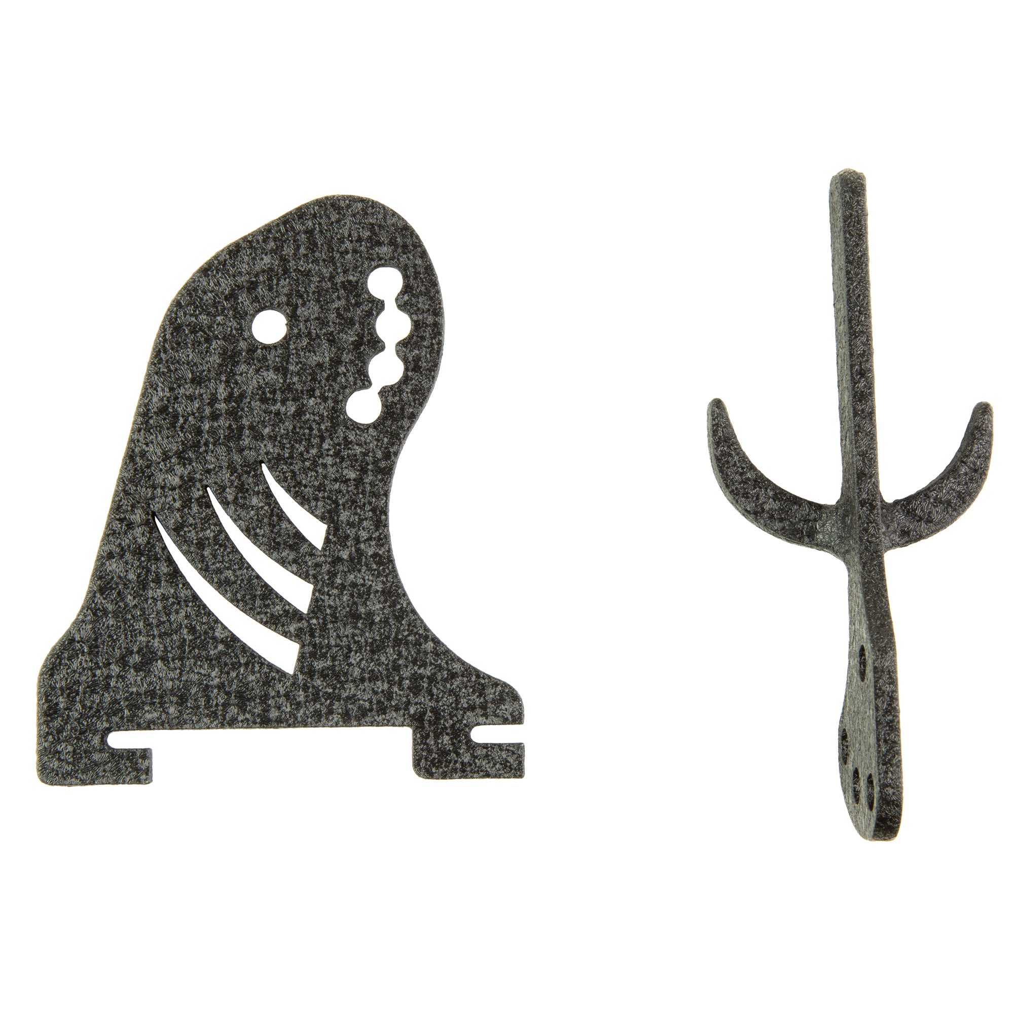 Skull Hooker Trophy Tree Arm and Prong Black - Wall Mount Add-On for Trophy Tree