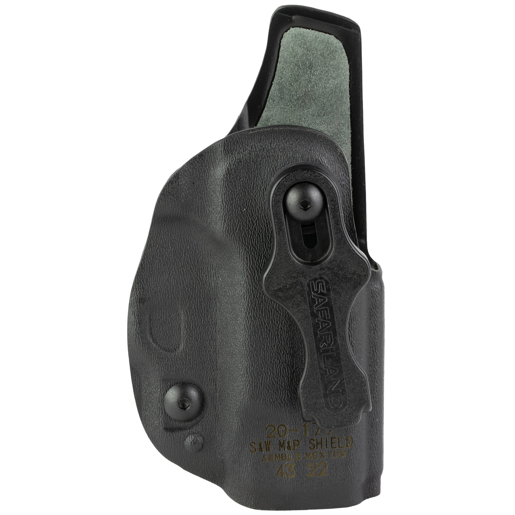 Safariland Species Kydex IWB Holster for S&W M&P Shield / Shield Plus - Right Hand, Black