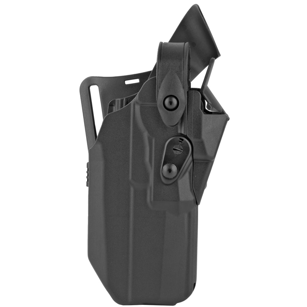 Safariland 7360RDS Mid-Ride Duty Holster for P320 with Red Dot Optics, Right Hand, Black Kydex