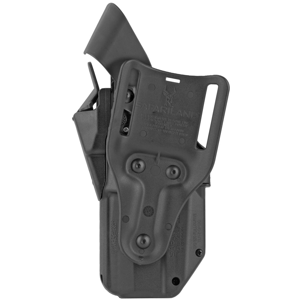 Safariland 7360RDS Mid-Ride Duty Holster for P320 with Red Dot Optics, Right Hand, Black Kydex