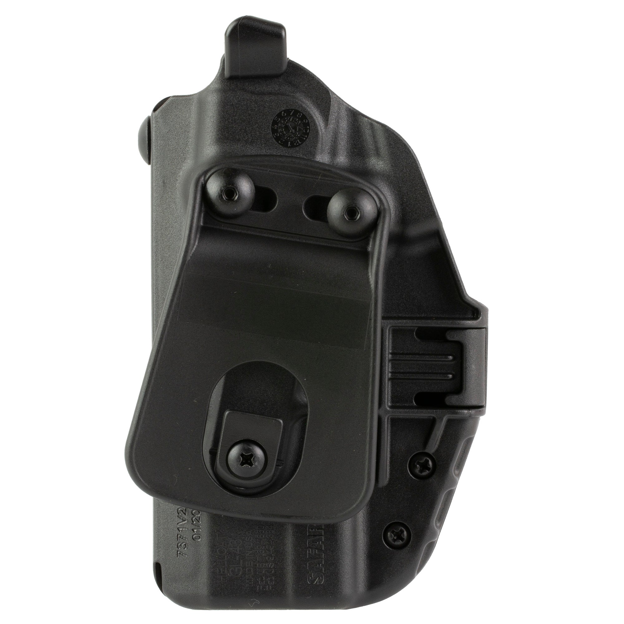 Safariland Model 7371 7TS ALS Duty Holster for Glock 43, X, MOS, and Hellcat – Right Hand, Black