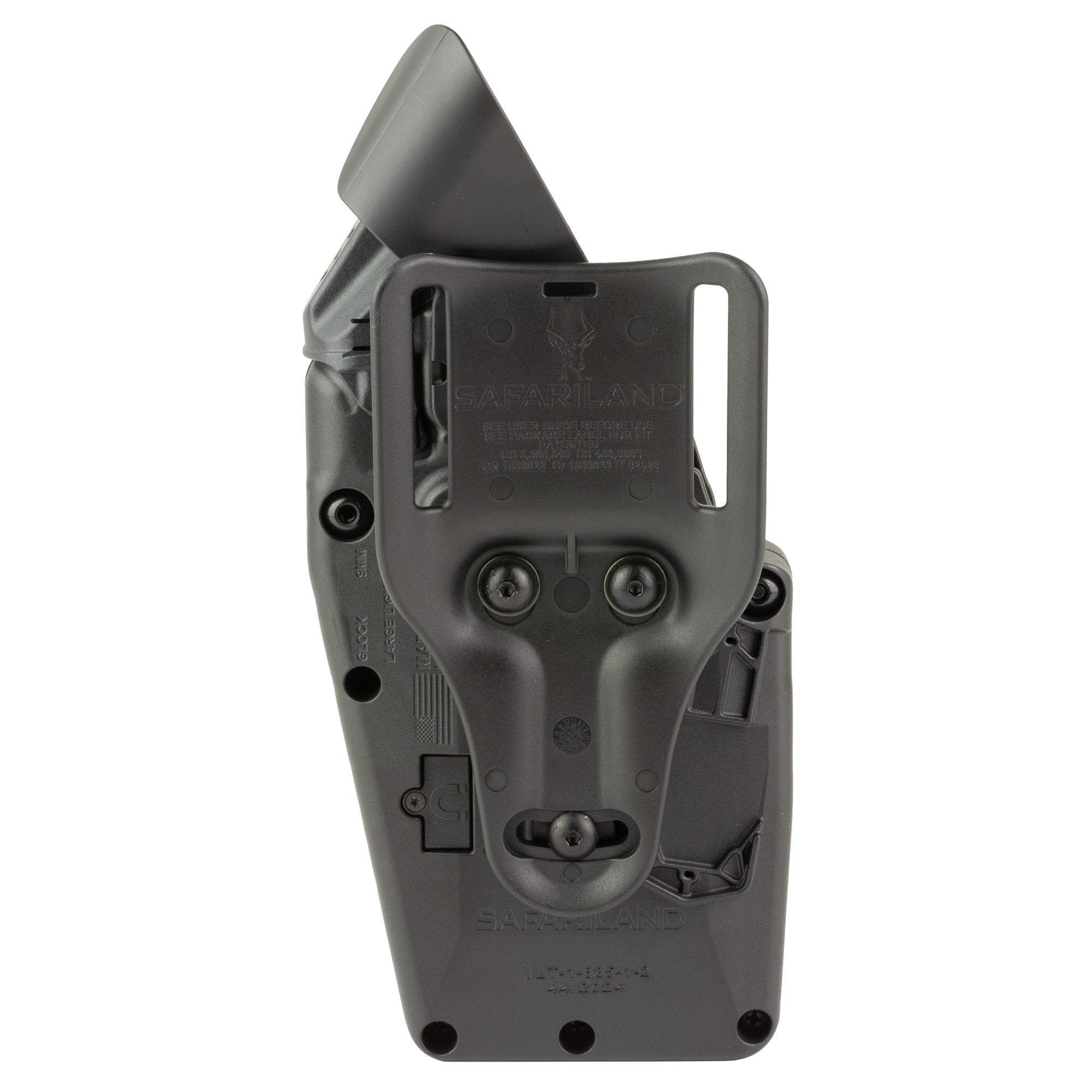 Safariland SL Vault Outside Waistband Holster for Glock 17/19 with TLR1 – Right Hand, Black Laminate