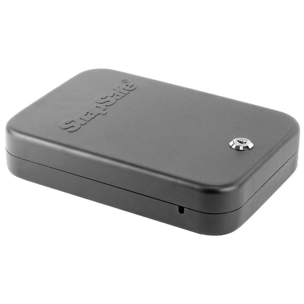 SnapSafe XL Lock Box Keyed - Secure Black Safe for Valuables and Documents