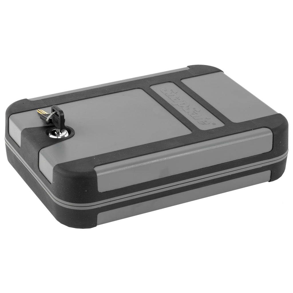 SnapSafe Treklite XL Lock Box Keyed - Secure Black and Gray Safe with Key Lock