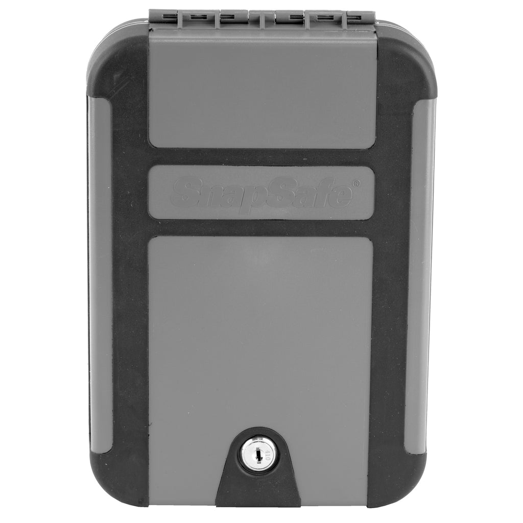 SnapSafe Treklite XL Lock Box Keyed - Secure Black and Gray Safe with Key Lock