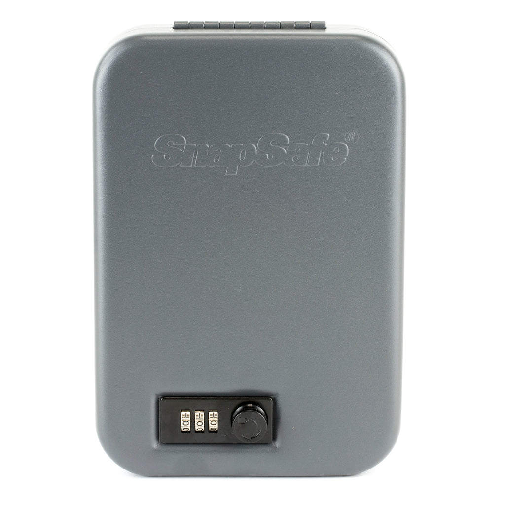 SnapSafe Large Lock Box Combo – Secure Black Safe with Key Locking System