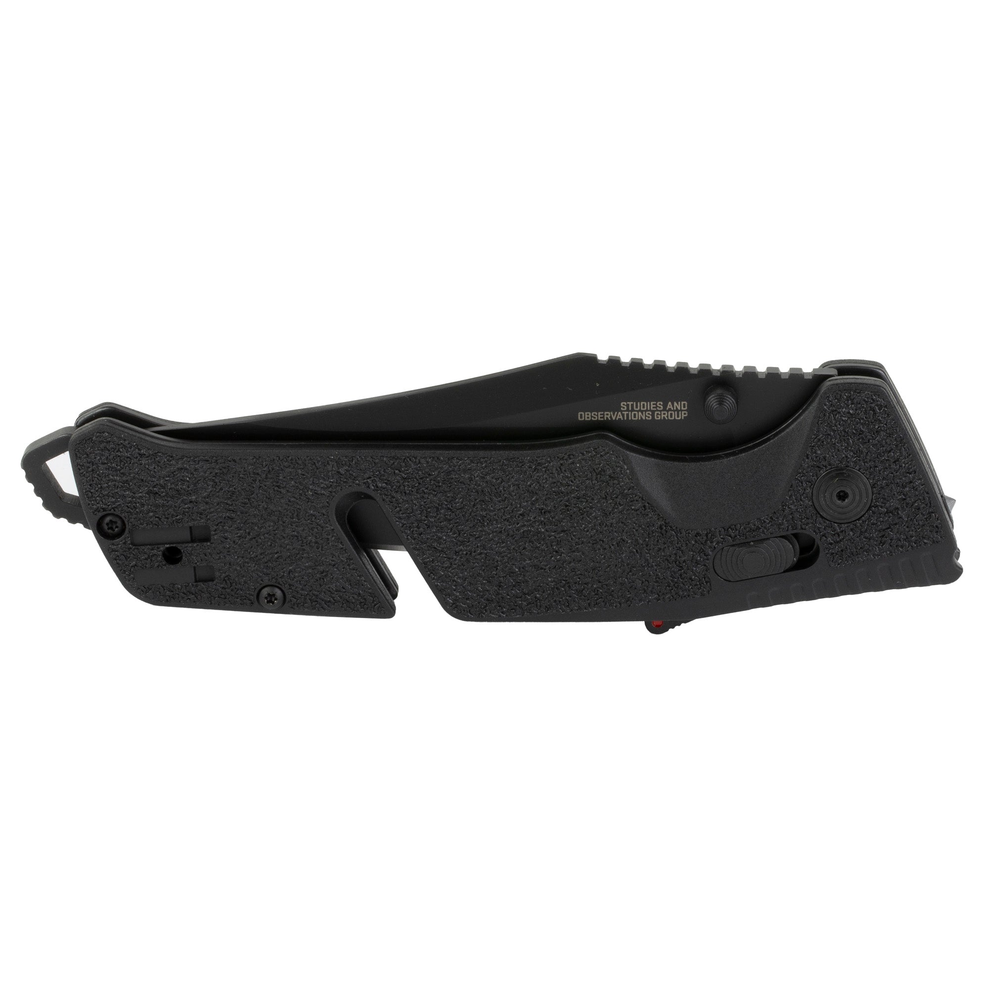 SOG Knives & Tools Trident AT Blackout Folding Knife – 3.75-Inch D2 Steel Blade with Assisted Opening and Safety Features