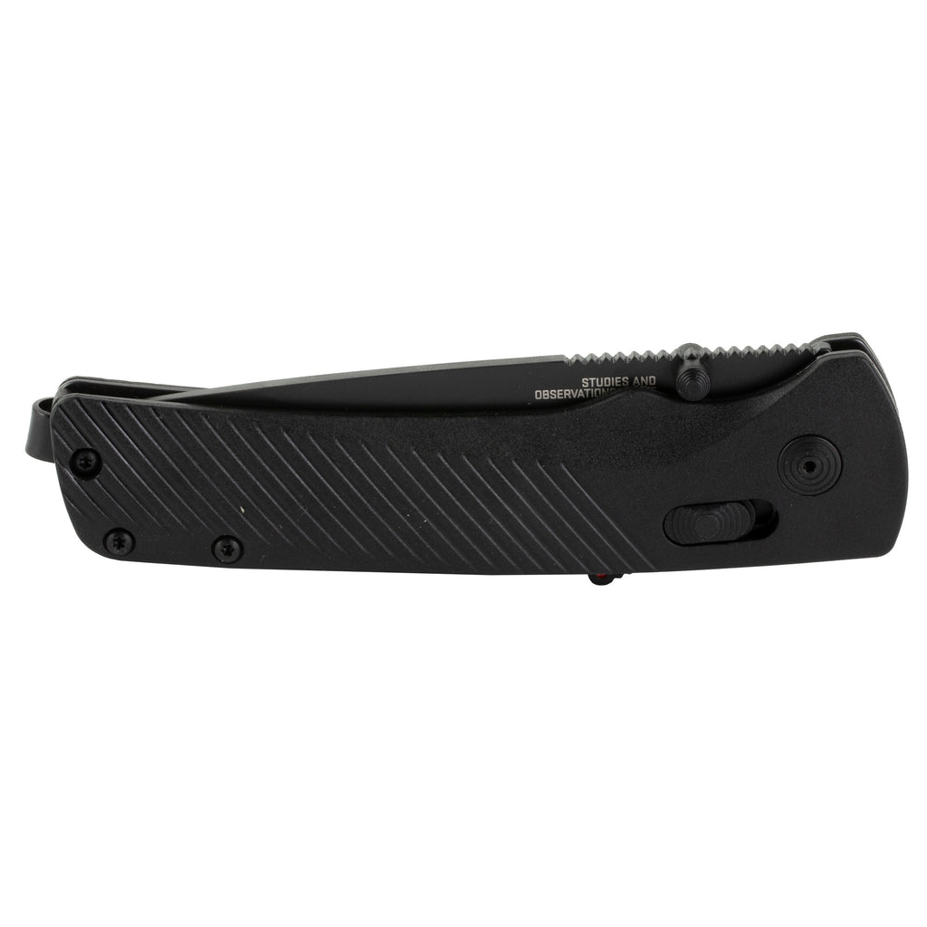 SOG Flash AT Blackout Folding Knife with Assisted Opening and D2 Steel Blade