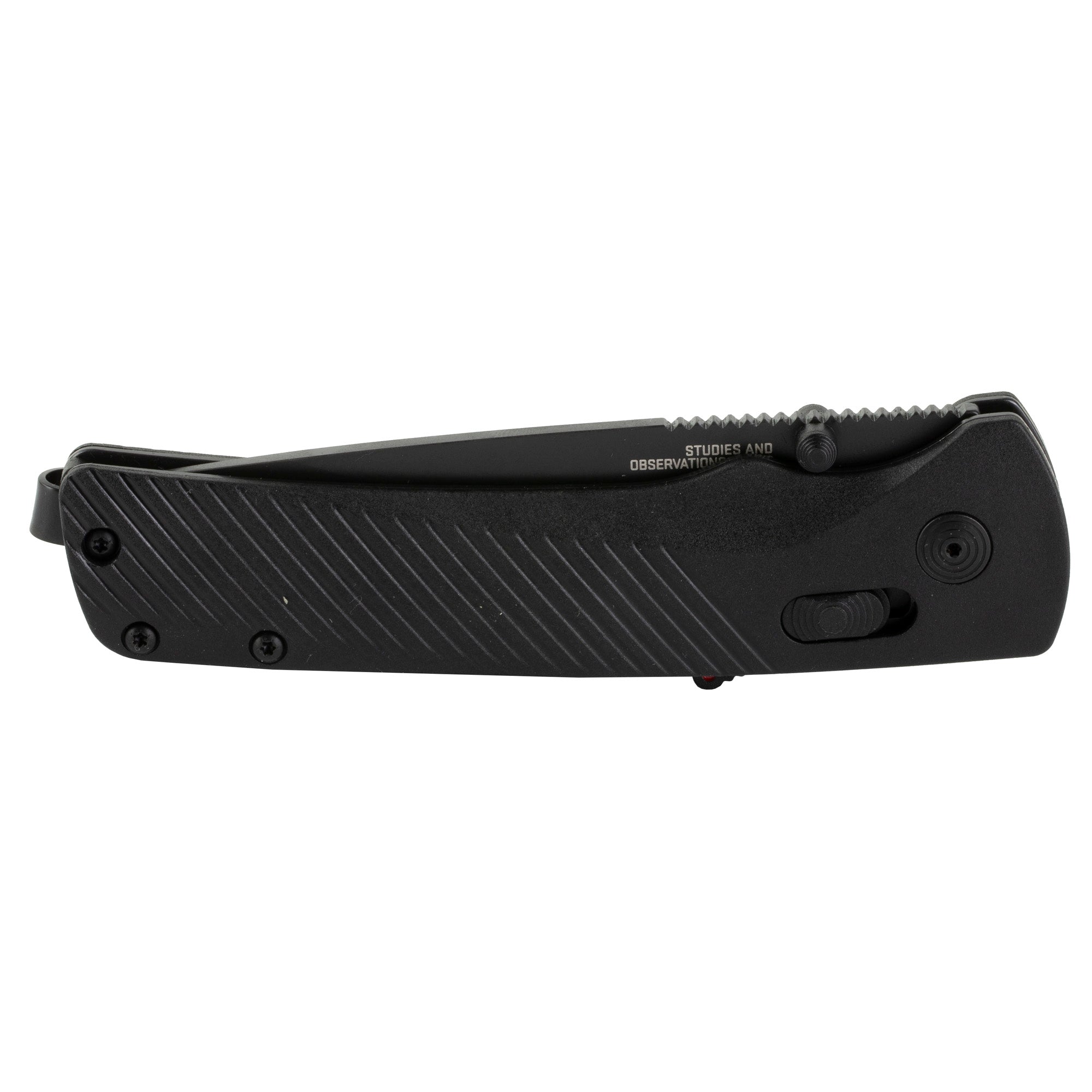 SOG Flash AT Blackout Folding Knife with Assisted Opening and D2 Steel Blade