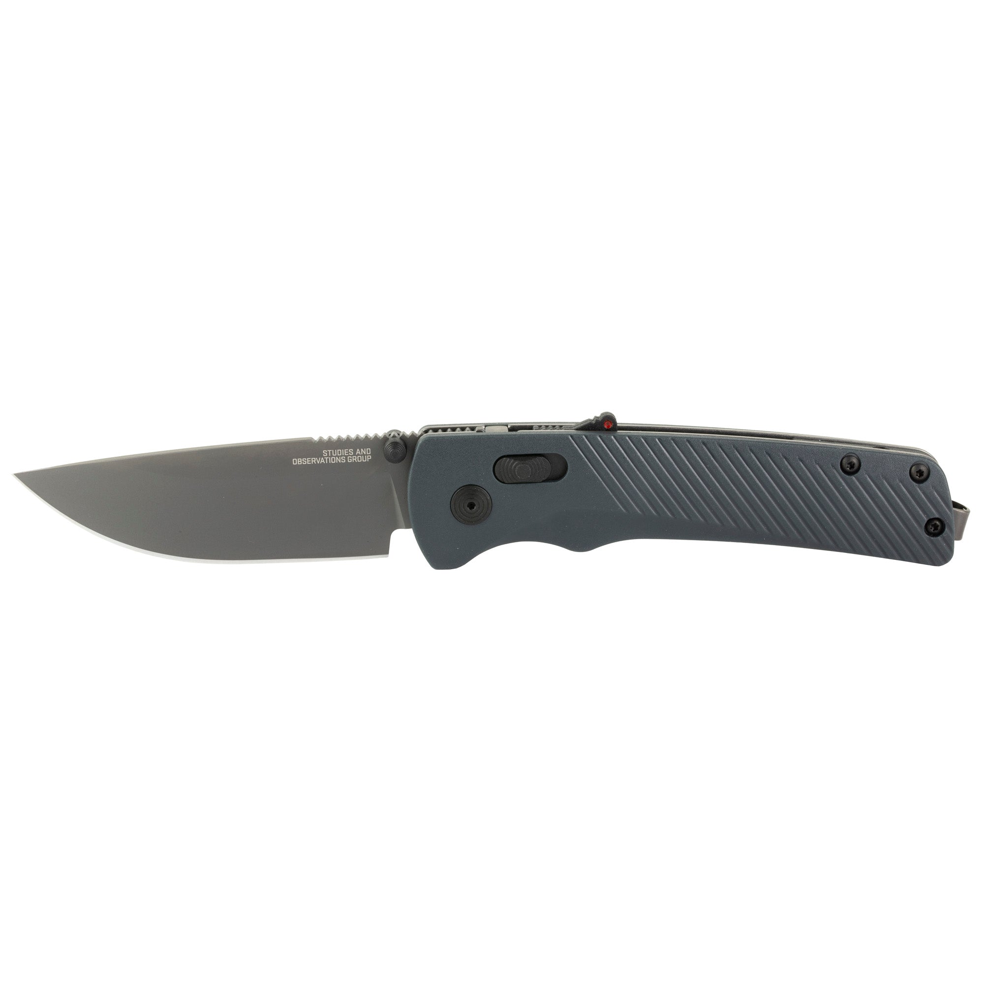 SOG Flash AT Folding Knife with D2 Steel Blade and Ambidextrous Lock - Urban Grey, 3.45"