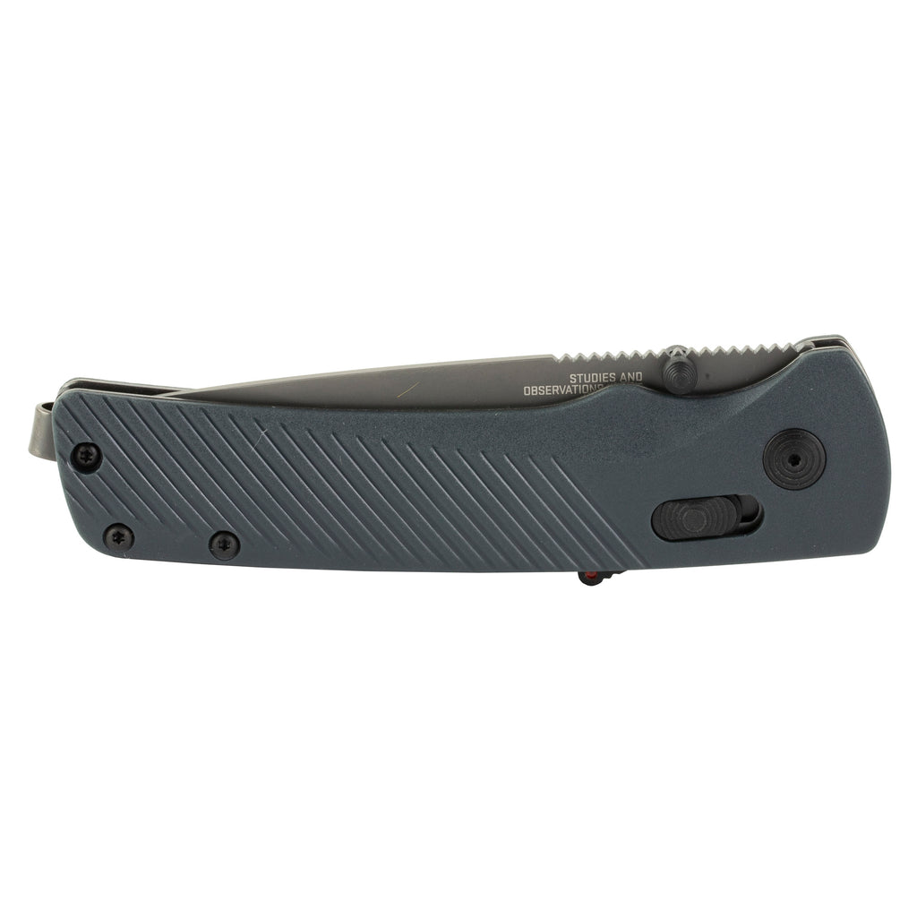 SOG Flash AT Folding Knife with D2 Steel Blade and Ambidextrous Lock - Urban Grey, 3.45"