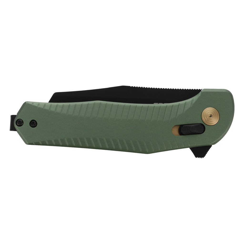 SOG Diverge XR Folding Knife with D2 Steel, Green Handle, 3-Inch Blade