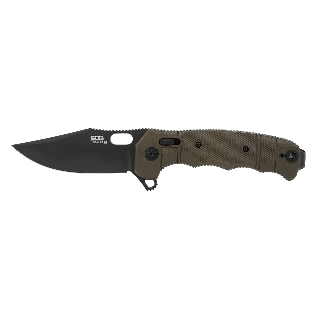 SOG Seal XR L-Ti Folding Knife with MagnaCut Blade and Interchangeable Handles