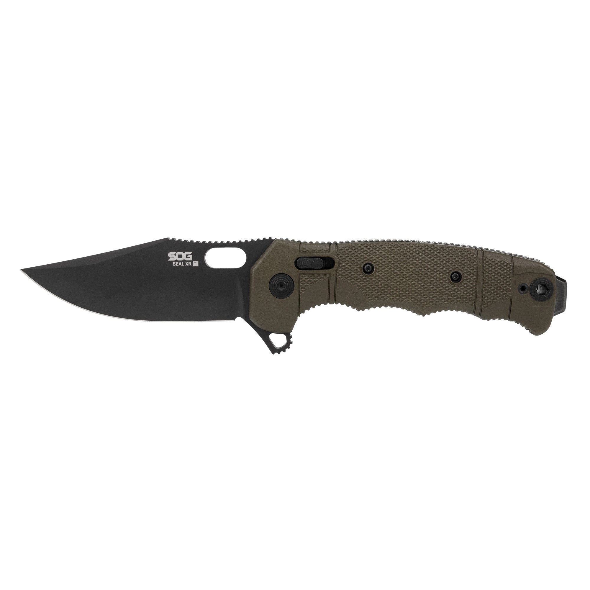SOG Seal XR L-Ti Folding Knife with MagnaCut Blade and Interchangeable Handles
