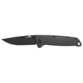 SOG Knives & Tools Adventurer LB 3 Black Folding Knife with Titanium-Nickel Coated Blade