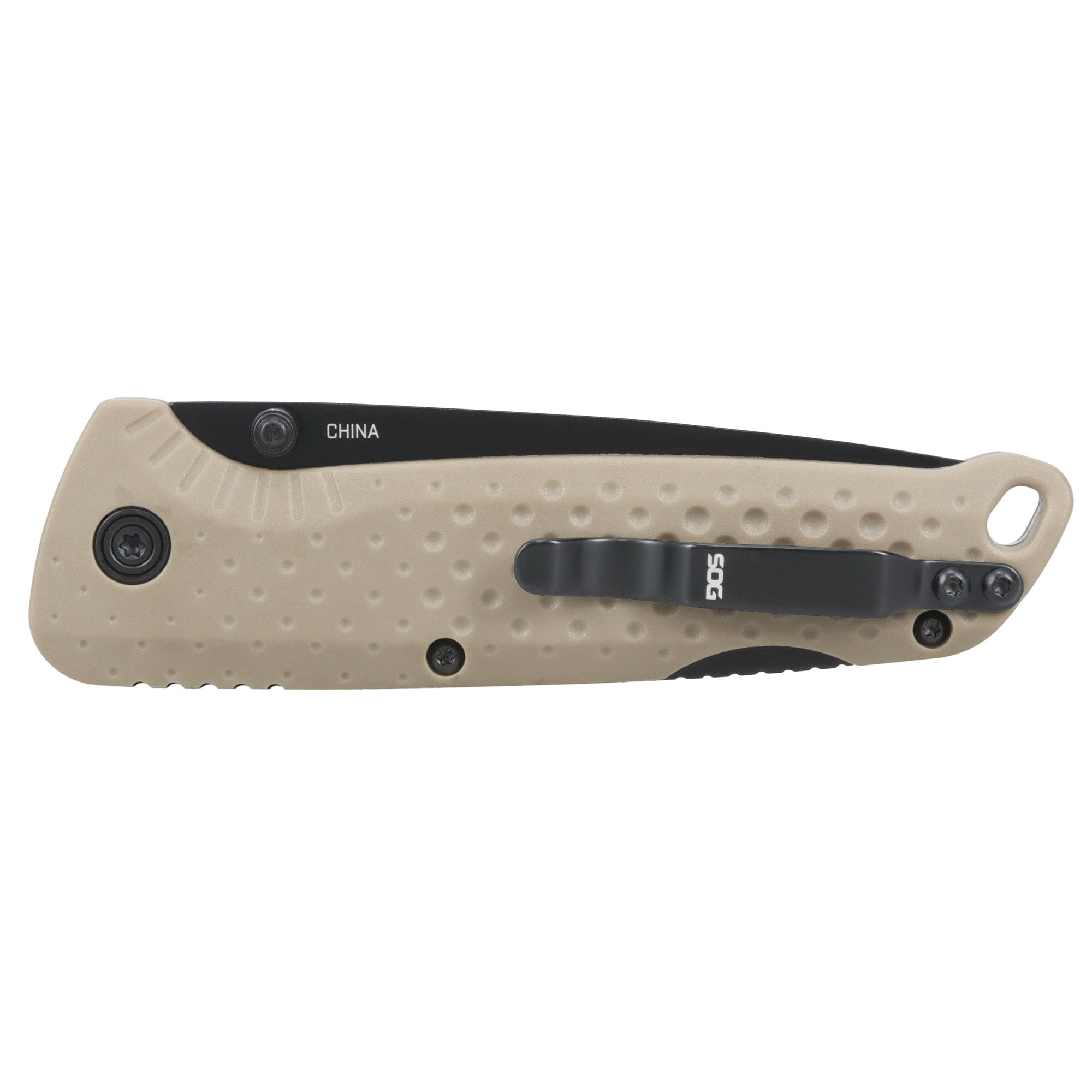 SOG Knives & Tools Adventurer LB 3.5-inch Folding Knife with Lock Back, Flat Dark Earth Handle