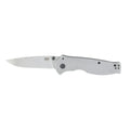 SOG Knives & Tools Flash II Folding Knife – 3.4-inch Blade, Silver, 8Cr13MoV Steel