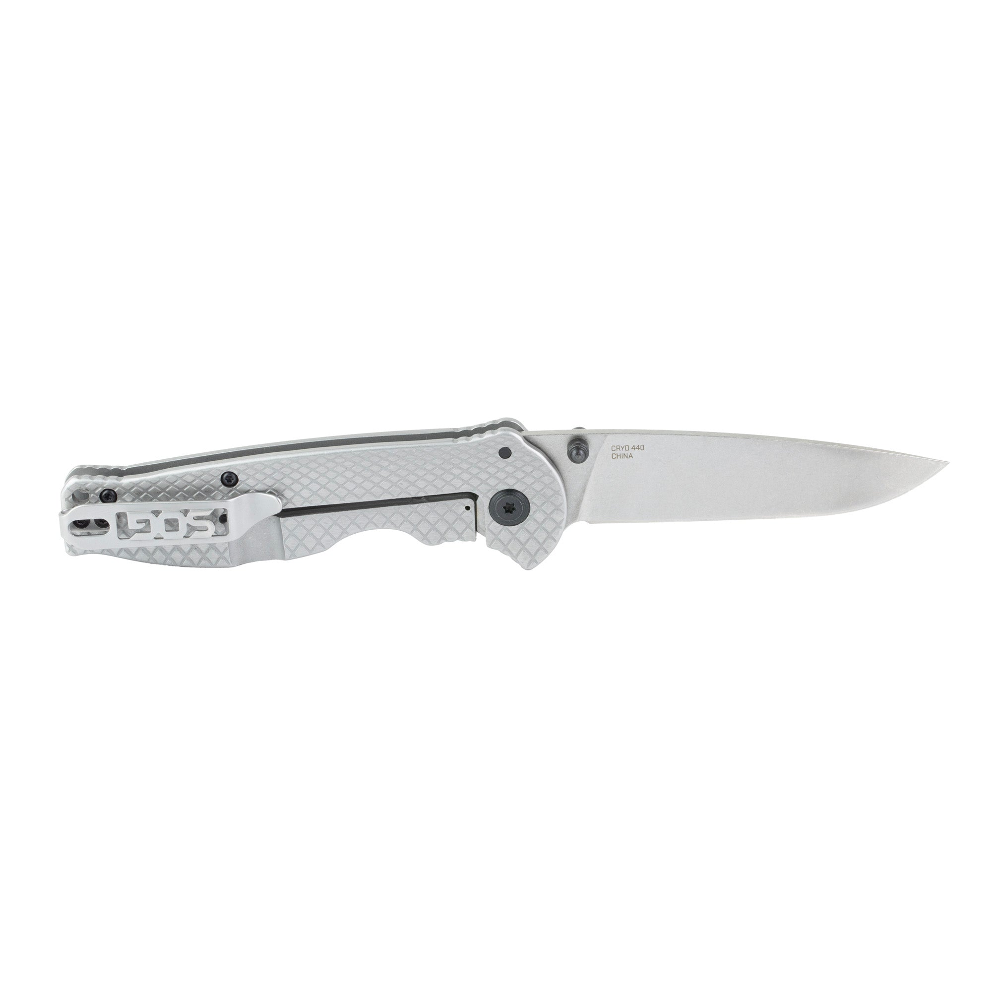 SOG Knives & Tools Flash II Folding Knife – 3.4-inch Blade, Silver, 8Cr13MoV Steel