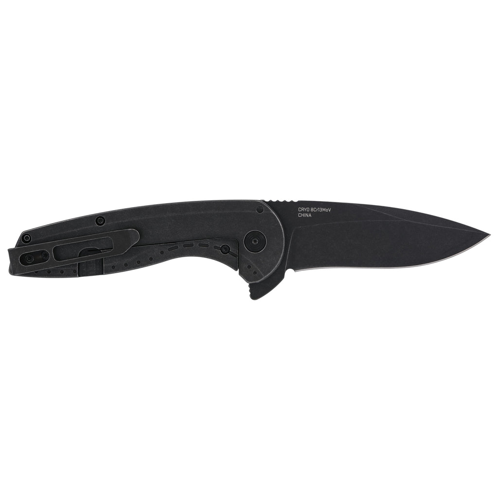 SOG Aegis FLK 2.0 Folding Knife with 3.25-inch Drop Point Blade, Black Handle