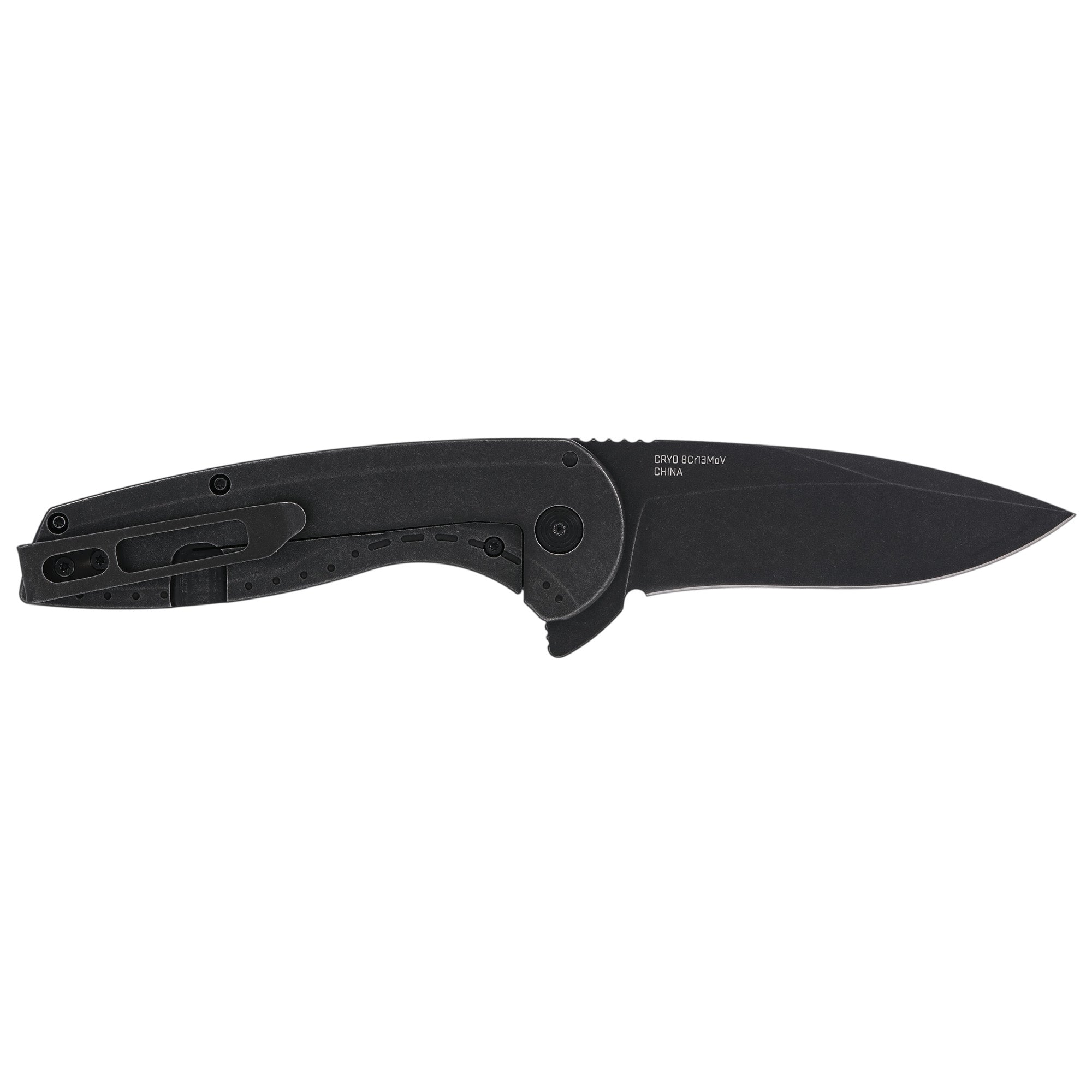 SOG Aegis FLK 2.0 Folding Knife with 3.25-inch Drop Point Blade, Black Handle