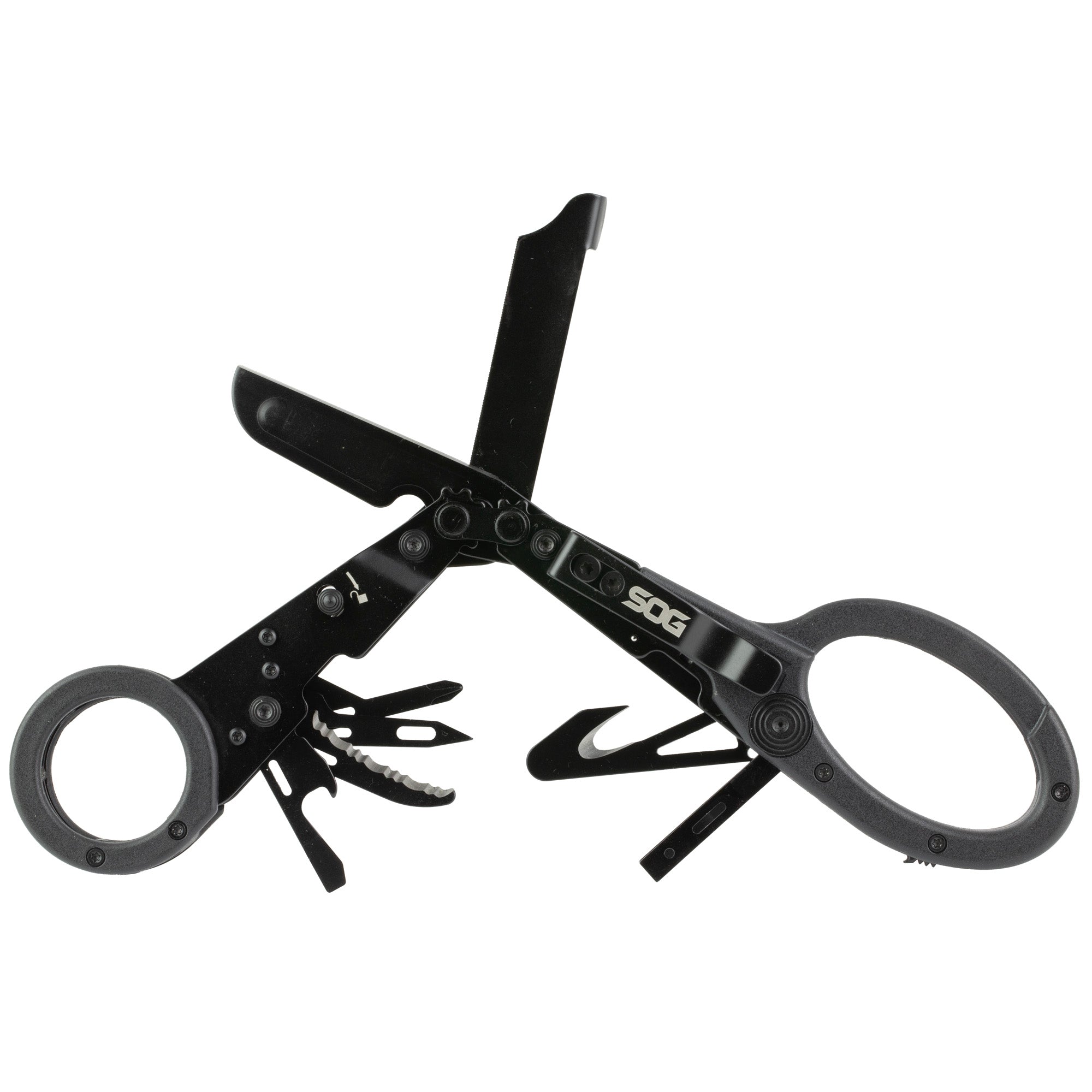 SOG ParaShears Black Multi-Tool with Sheath for First Responders