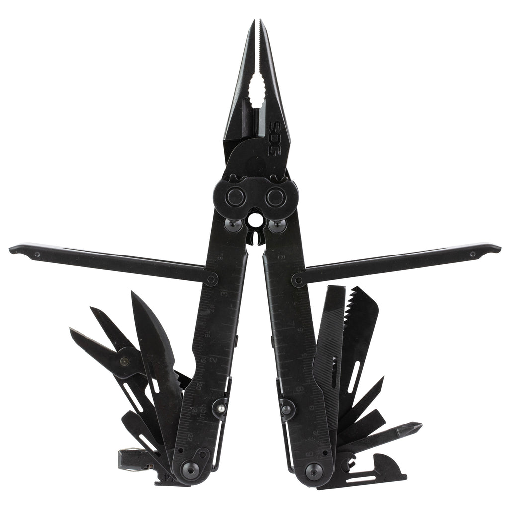 SOG PowerLock EOD Black Multi-Tool with Hard Wire Cutter and Compound Leverage Technology