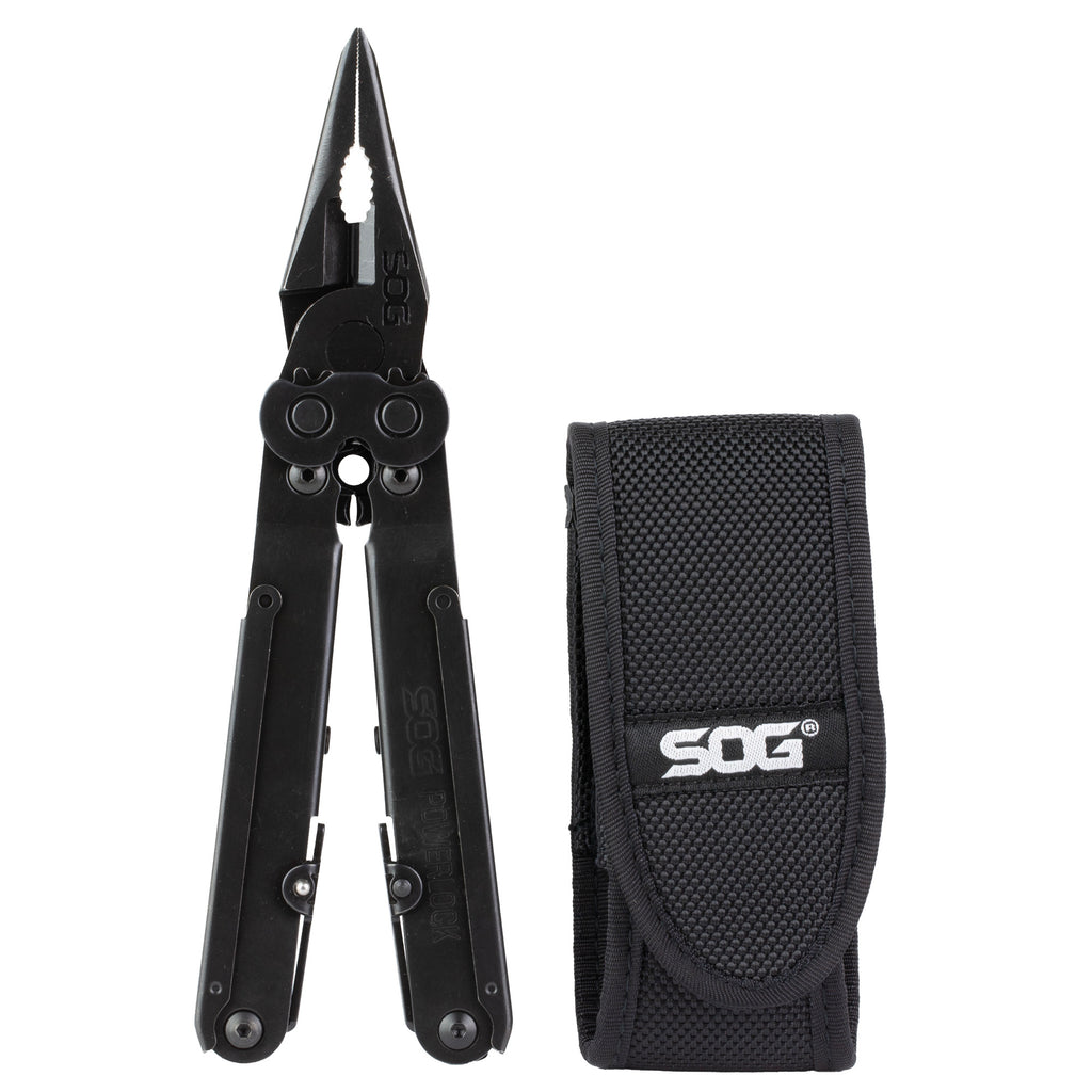 SOG PowerLock EOD Black Multi-Tool with Hard Wire Cutter and Compound Leverage Technology