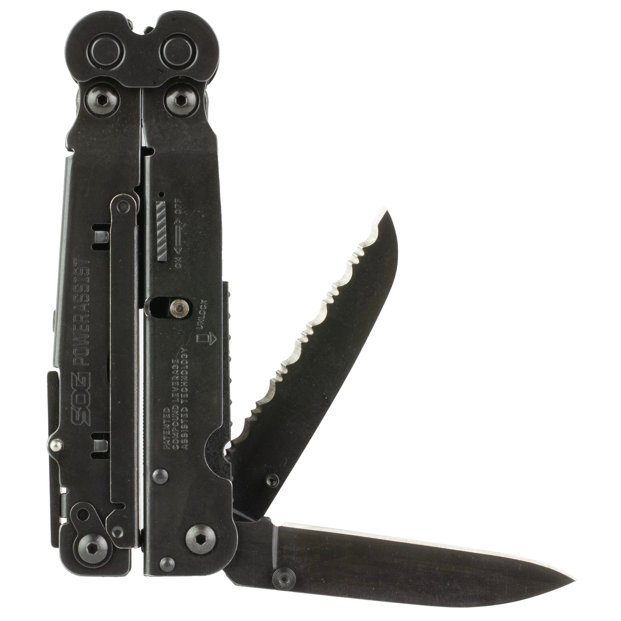 SOG PowerAssist Multi-Tool with Dual S.A.T. Blades and Heavy-Duty Features