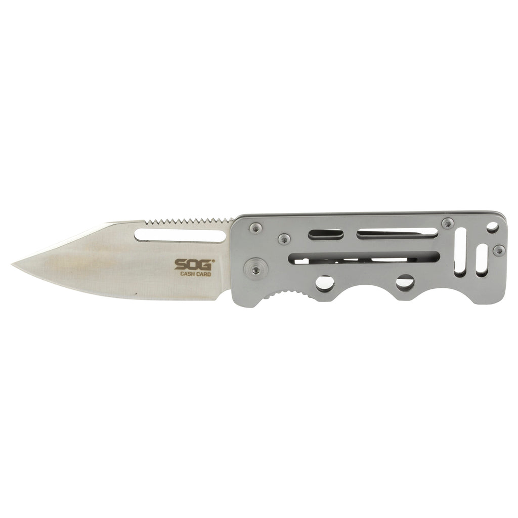 SOG Knives & Tools Cash Card Satin Folding Knife - 2.75 Inch Blade