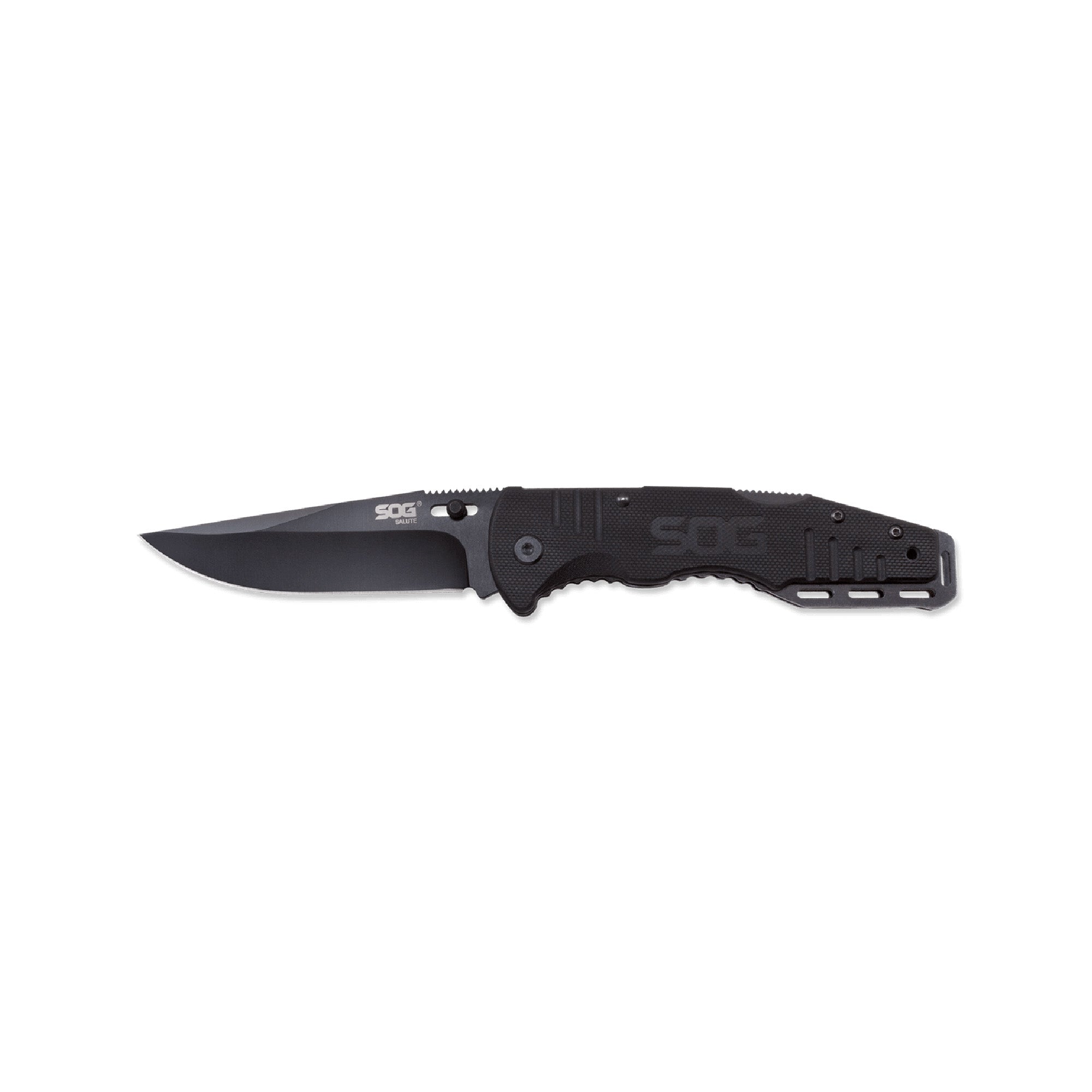 SOG Salute Folding Knife with 3.625-Inch Blade, Black - Model SOGFF11-CP