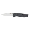 SOG Flare Satin Assisted Folding Knife with Black Handle and Reversible Pocket Clip