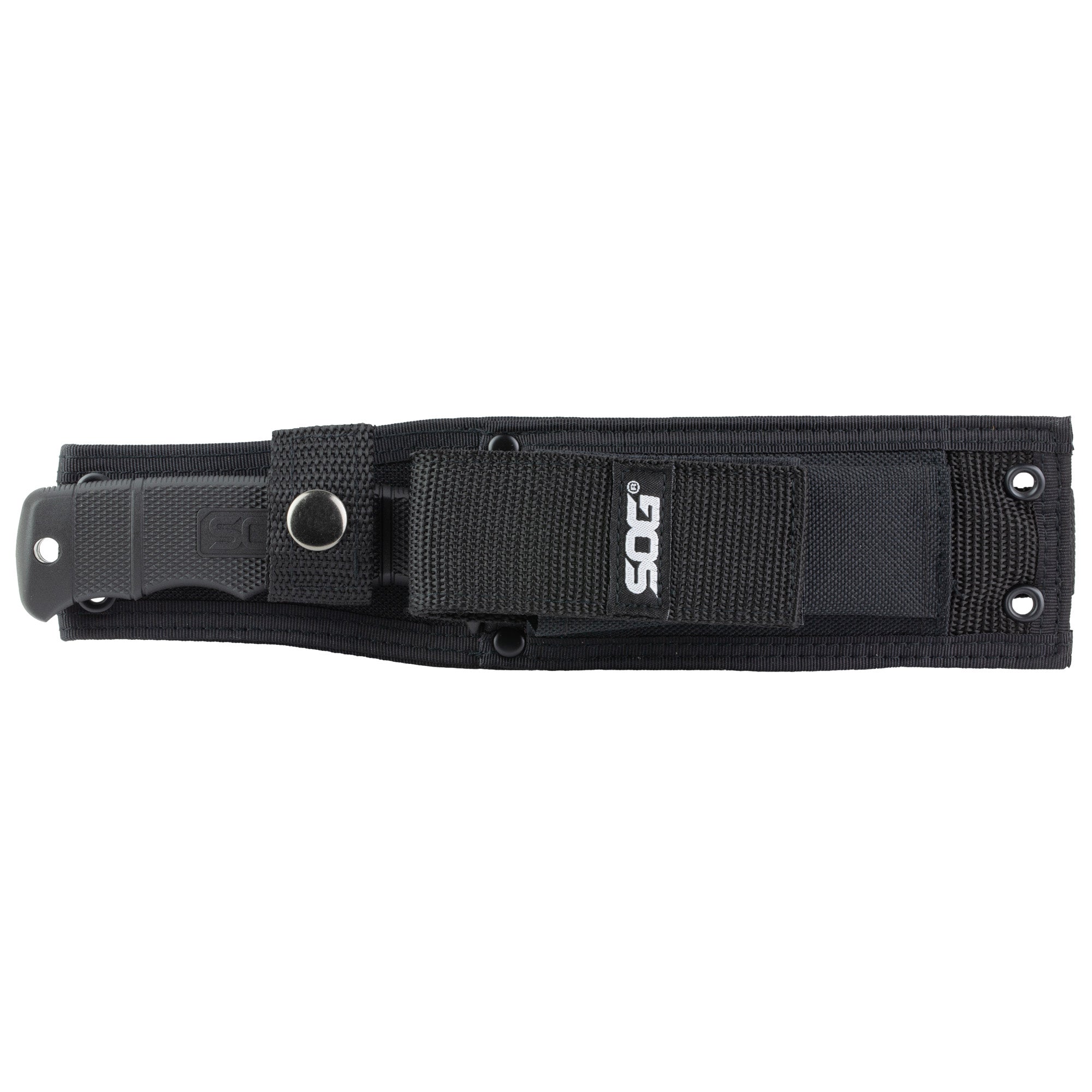 SOG Knives & Tools Seal Pup Fixed Blade Knife with Nylon Sheath, 4.75 inches, Black