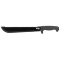 SOG SOGfari Machete with Saw Blade and Textured Handle – 13-Inch Black Stainless Steel Outdoor Utility Tool