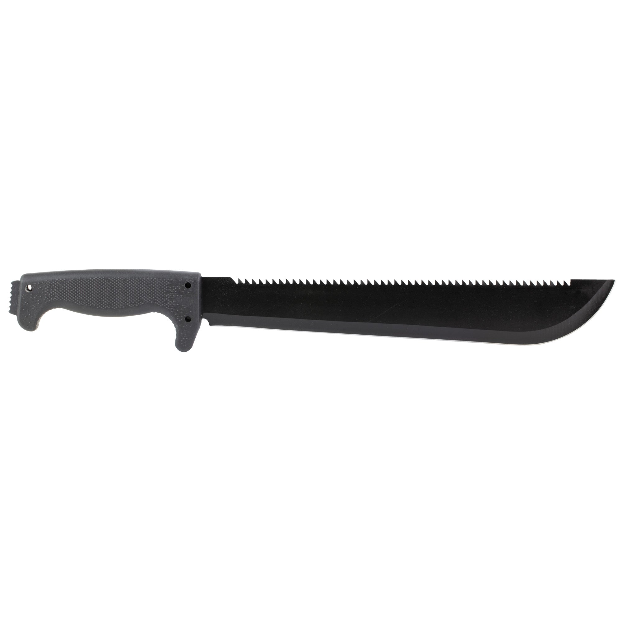 SOG SOGfari Machete with Saw Blade and Textured Handle – 13-Inch Black Stainless Steel Outdoor Utility Tool