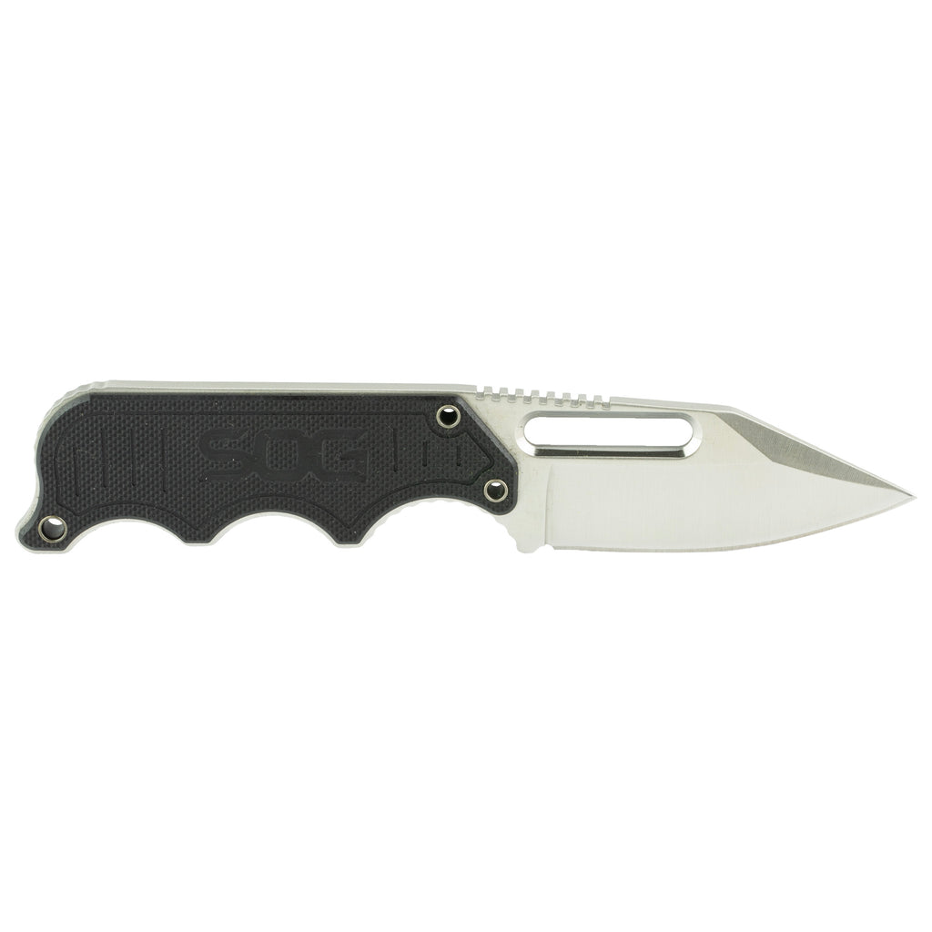 SOG Knives & Tools Instinct Fixed Blade Knife – 2.3-Inch with Black Handle and Sheath