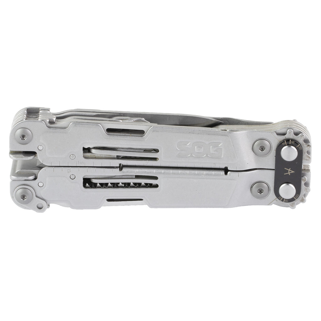 SOG PowerAccess Deluxe Multi-Tool with 21 Tools and Hex Bit Kit in Silver