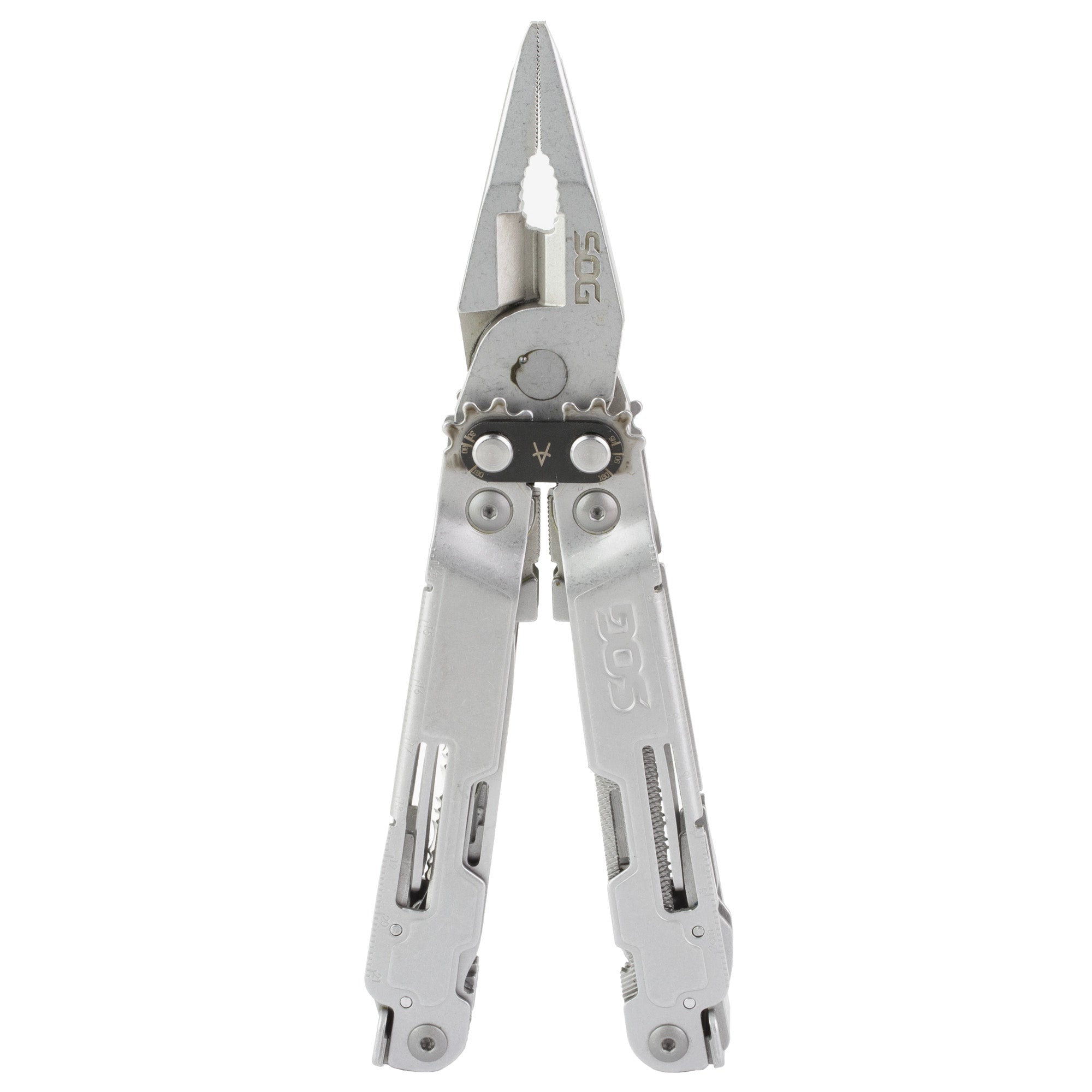 SOG PowerAccess Deluxe Multi-Tool with 21 Tools and Hex Bit Kit in Silver