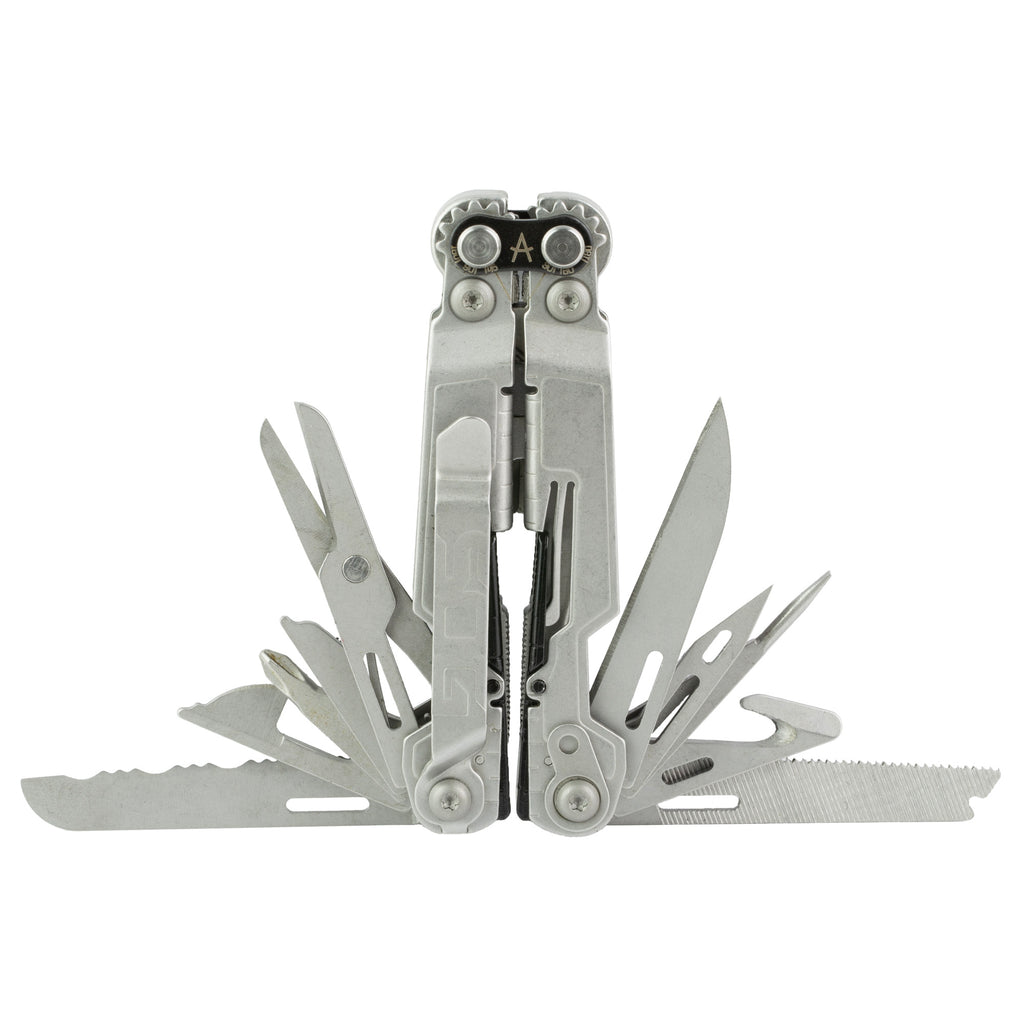 SOG PowerPint Multi-Tool with Bead Blast Finish and Sheath - Compact 18-in-1 Utility Tool