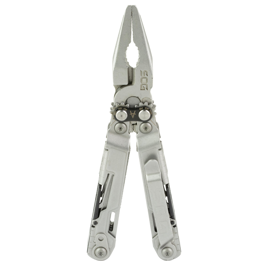 SOG PowerPint Multi-Tool with Bead Blast Finish and Sheath - Compact 18-in-1 Utility Tool
