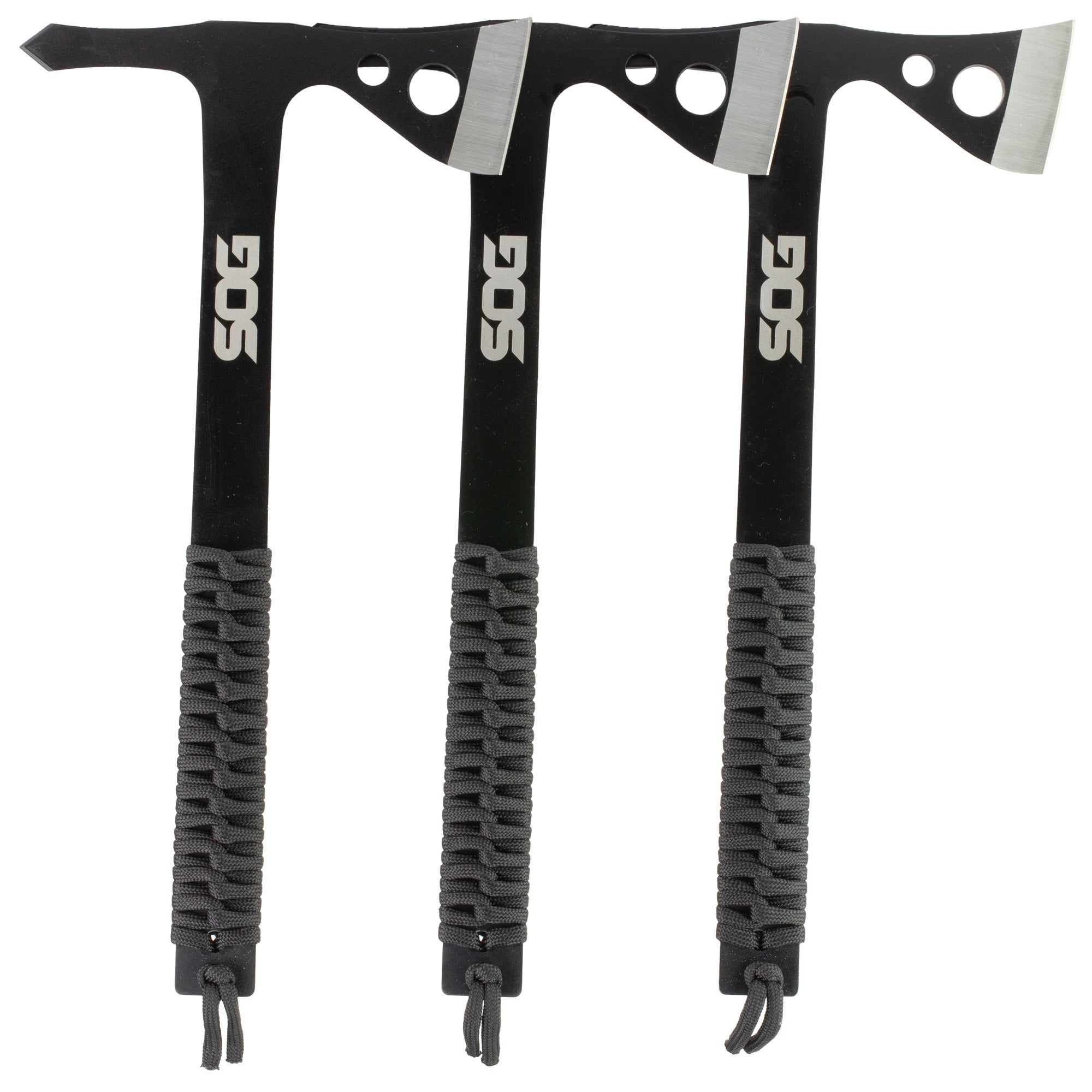 SOG Knives & Tools Throwing Hawks 1.75-inch Set with Paracord Handles and Nylon Sheath