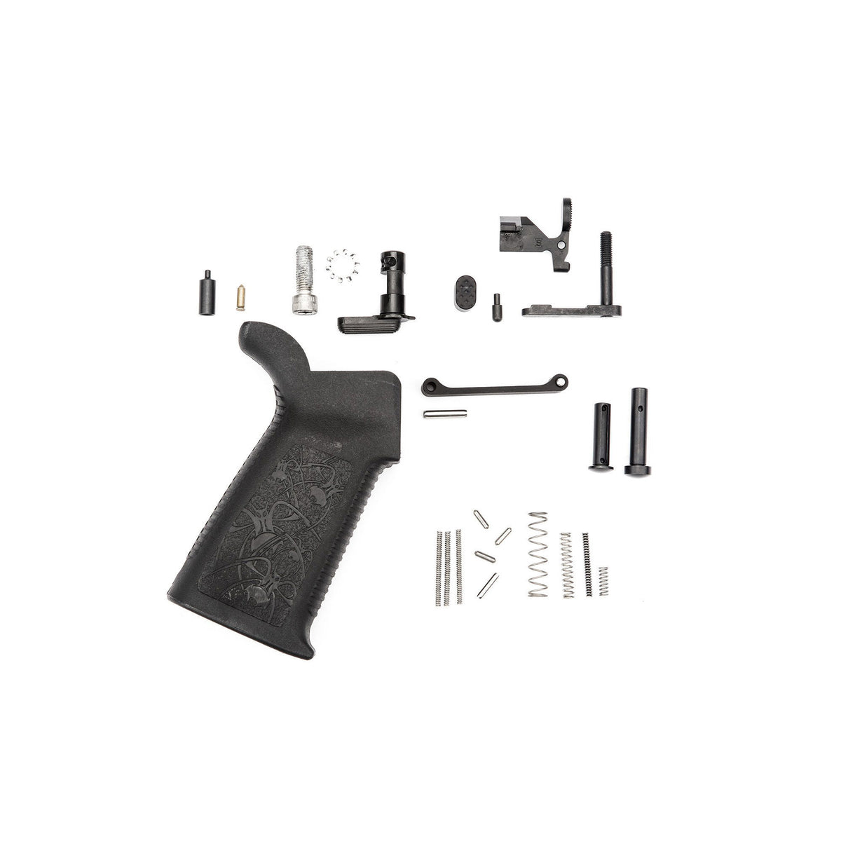 Spike's Tactical SLPK100 Lower Parts Kit for AR-15 – Black, Without Fire Control/Trigger Group