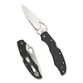 Spyderco Byrd Cara Cara Folding Knife 3.75 inch Blade in Black and Silver