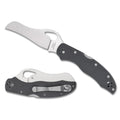Spyderco Gooney Folding Knife - 3.46-Inch Plain Edge, Gray G-10 Handle